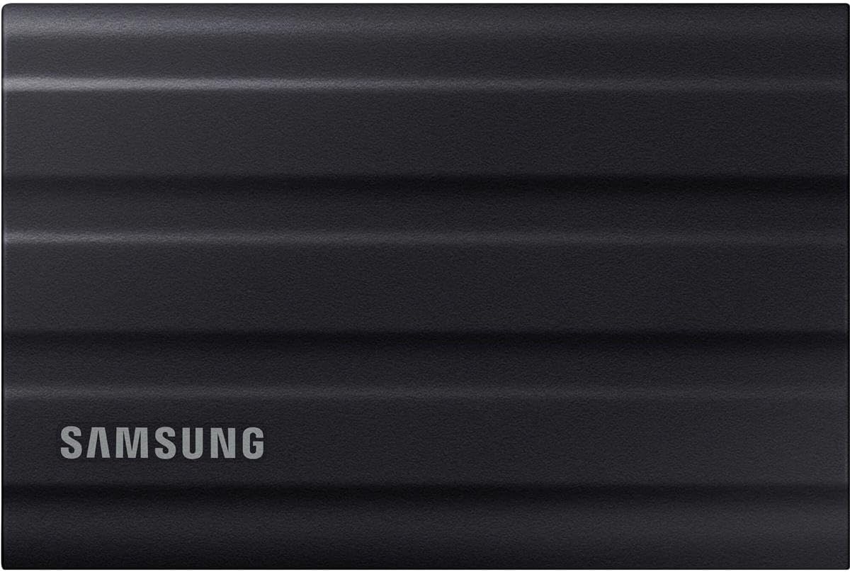 SAMSUNG T7 Shield 4TB USB 3.2 Gen 2 Type-C Portable External SSD with HD-2 Drive Case (Black, 2, TB)