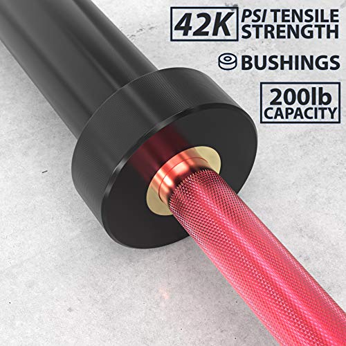Synergee 15lb Technique Barbell Aluminum Bar for Form & Technique Training for Power & Olympic Lifting.