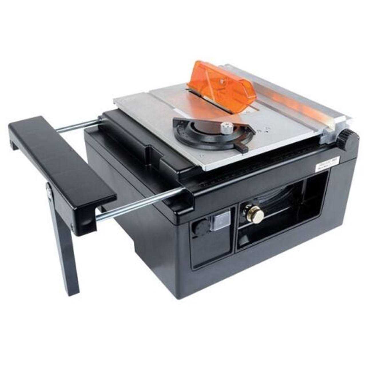 Microlux Mini Tilt Arbor Table Saw for Benchtop Hobby Use