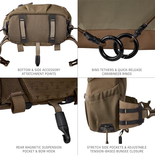 Badlands Bino EZ | Modular Binocular Harness System for Optimal Performance and Durability, Approach, Small