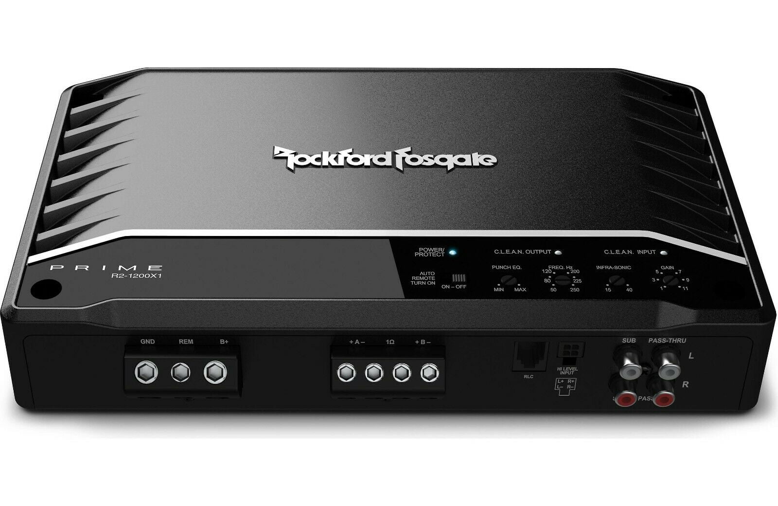 Rockford Fosgate Punch R2-1200X1 Prime 2400 Watt 1 OHM Mono Amplifier Class D