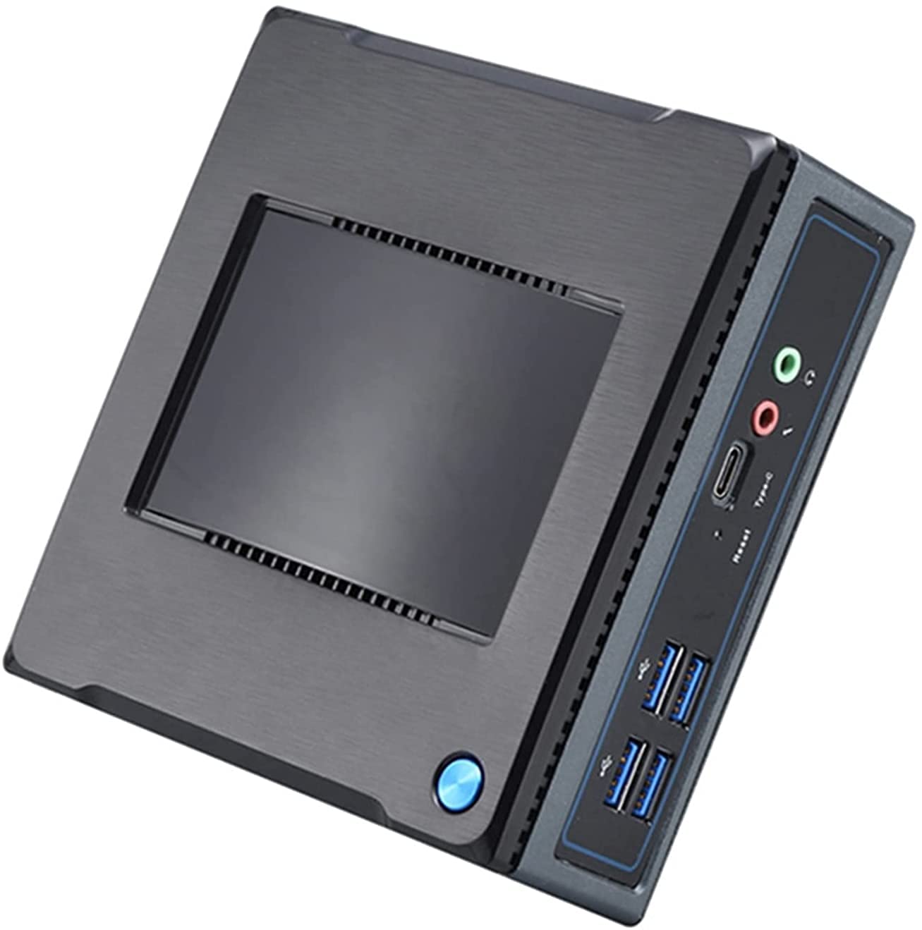 PARTAKER K5 Mini PC, Micro Computer, Desktop Computer with Intel Core I7 5500U/5600U, 4G DDR3 128G SSD, Support Triple Display(2X HDMI+VGA)/Dual Gigabit Ethernet/Dual-Band WiFi, Windows 10 Pro
