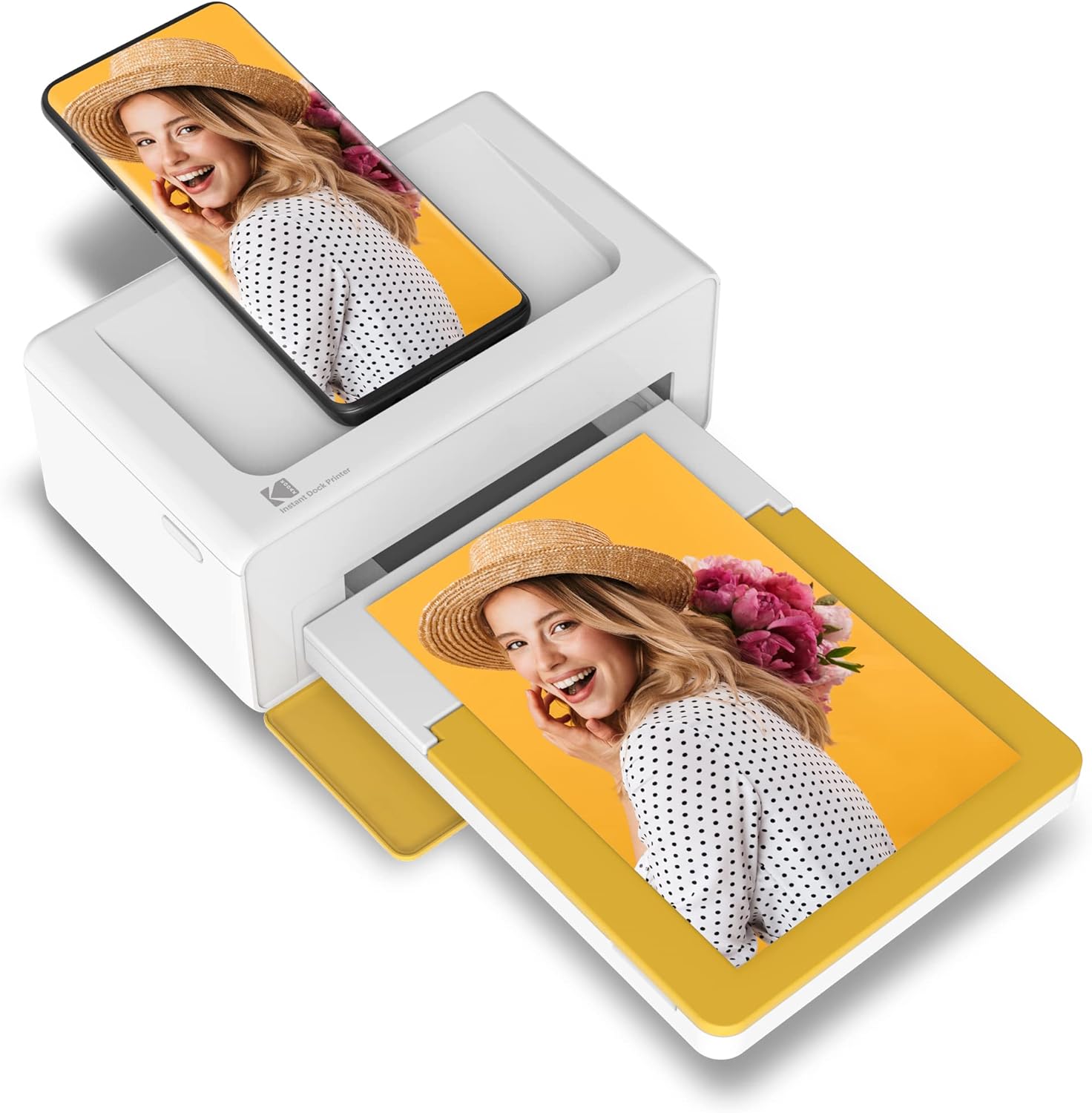 Kodak Dock Plus 4x6 Instant Photo Printer 80 Sheet Bundle (2022 Edition) �C Bluetooth Portable Photo Printer Full Color Printing �C Mobile App Compatible with iOS and Android �C Convenient and Practical