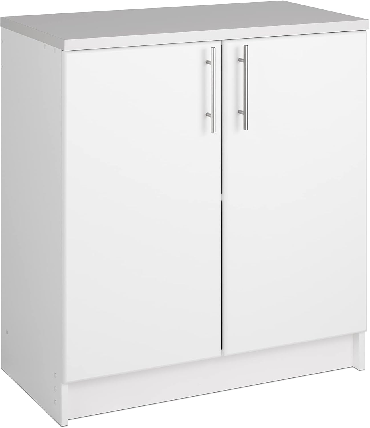 Prepac Elite 32" White Storage Cabinet and 54" Wall Mounted Cabinet Bundle