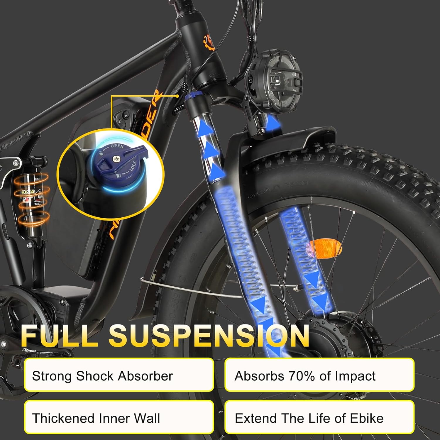 Electric Bike for Adults, Nexusrider Trailblazer 2000W 48V 22.4AH 35MPH AWD E Bike, 26"*4 Fat Tire, 7 Speed Gear, Dual Shock Absorber, Hydraulic Brake, Switchable Single & Dual Drives