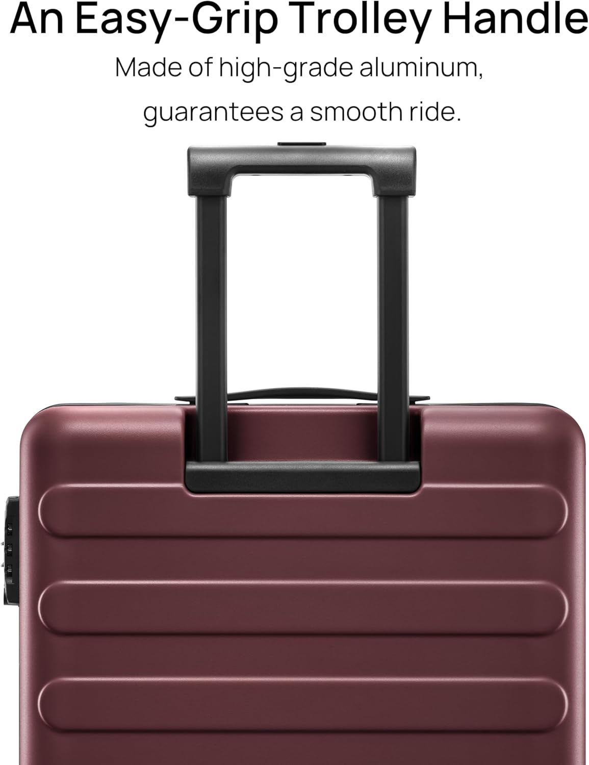 Carry on Luggage 22 X 14 X 9 Airline Approved, 20 Inch Luggage for 3-5 Days Travel, Double Spinner Wheels, 100% Hardshell PC, TSA Lock (Pink Red, Rhine)