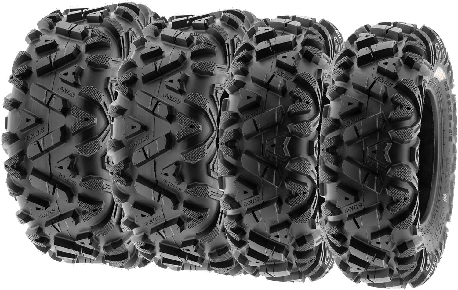 SunF 26x8-12 26x10-12 All Terrain Tires ATV UTV 6 PR POWER I A033 - BUNDLE