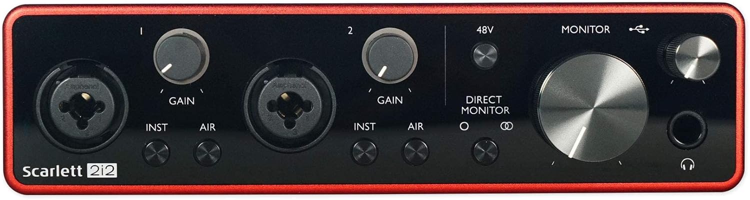 Focusrite SCARLETT 2I2 3rd Gen 192KHz USB Audio Interface w/ Pro Tools First