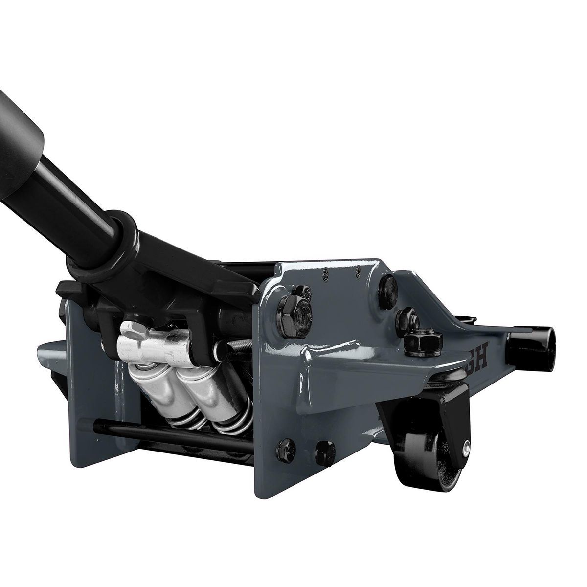 PITTSBURGH 3 Ton Low-Profile Floor Jack with RAPID PUMP, Slate Gray