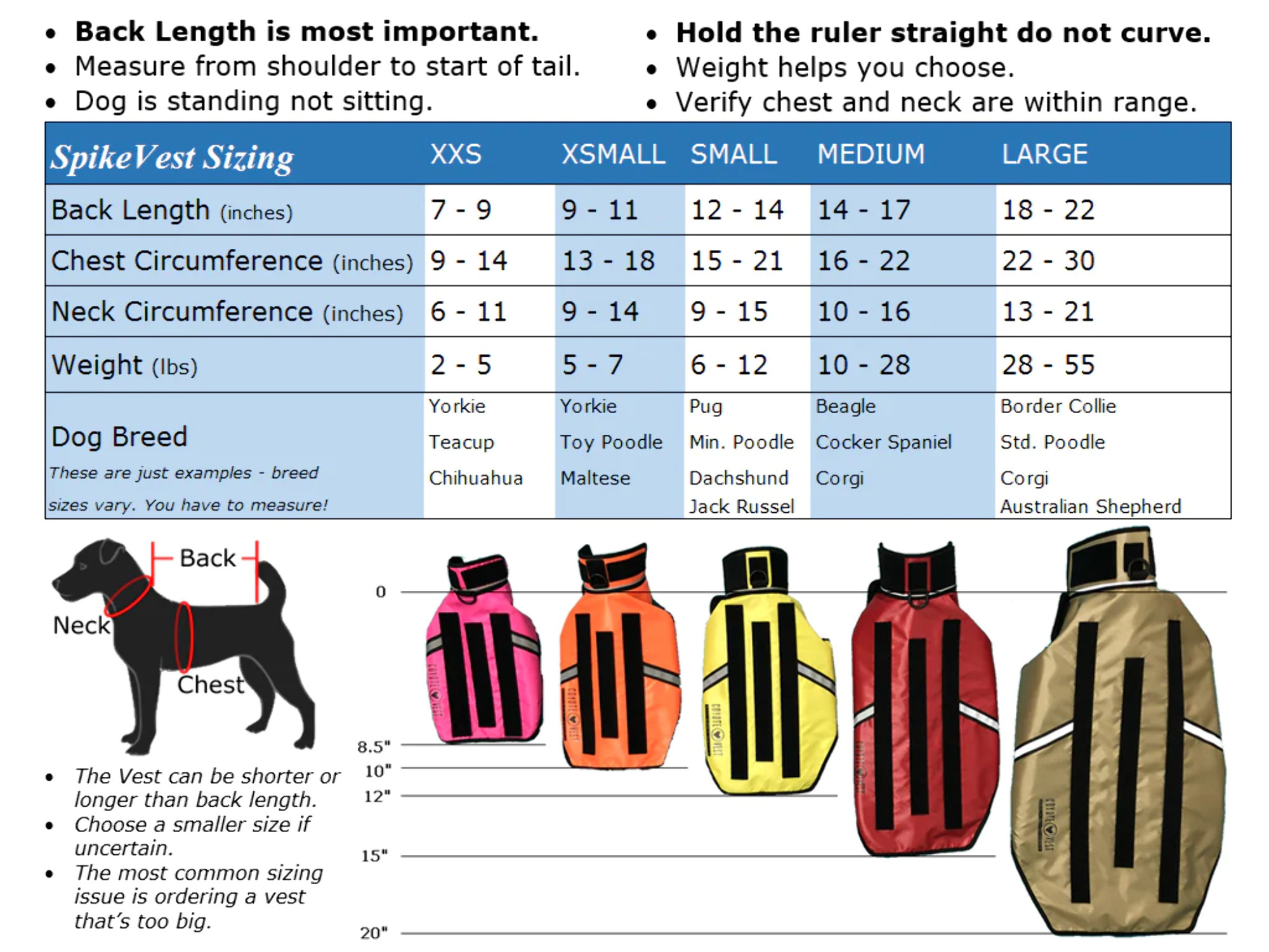 CoyoteVest SpikeVest Dog Harness Vest, Reflective Dog Accessories with Spikes to Shield Your Pet from Raptor and Animal Attacks- Proudly Made in America XX-Small