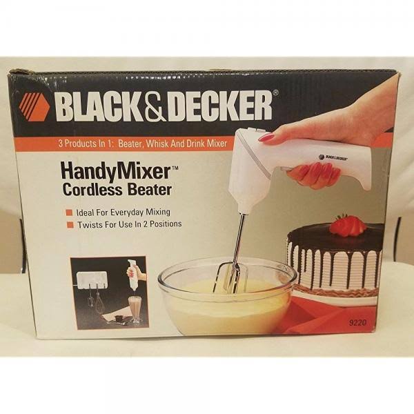 Black u0026 Decker Handy Mixer Cordless Beater Blender 9220