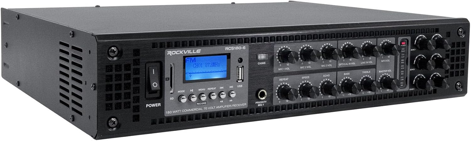 Rockville Bluetooth Multi Room 6 Zone Home Audio System w/(14) Ceiling Speakers