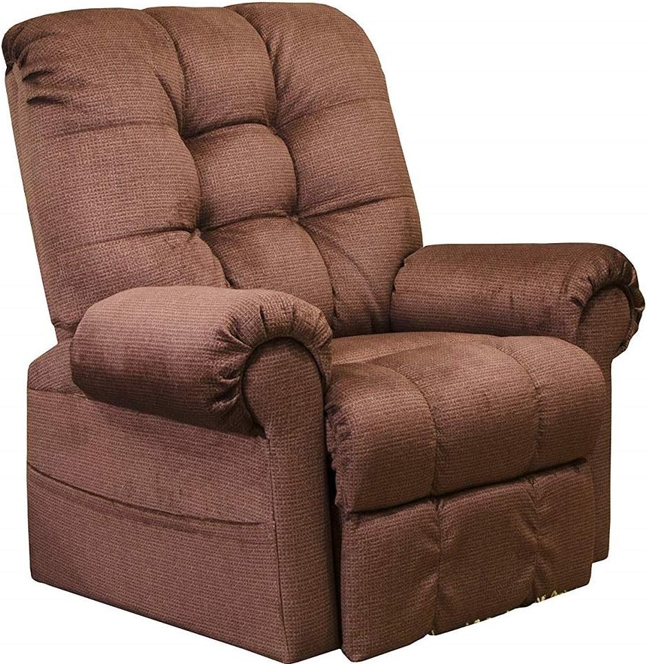 Catnapper Omni 4827 Power Full Lay-Out Large Heavy Duty Lift Chair Recliner 450 lb Capacity. Seat Width 25" Ext. Length 79". Back of Seat to End of Footrest 40" Back Ht. from Seat 29". (Merlot)>