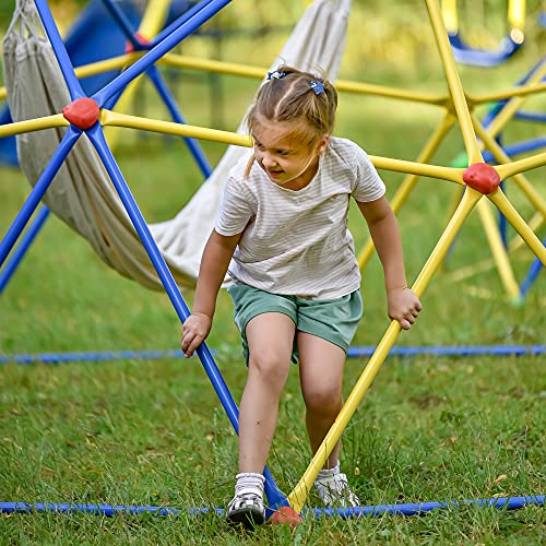 Merax 10FT Dome Climber, Outdoor Playground Climbing Dome Jungle Gym for Kids 3-10 Supporting 1000lbs, Easy Assembly Geometric Dome