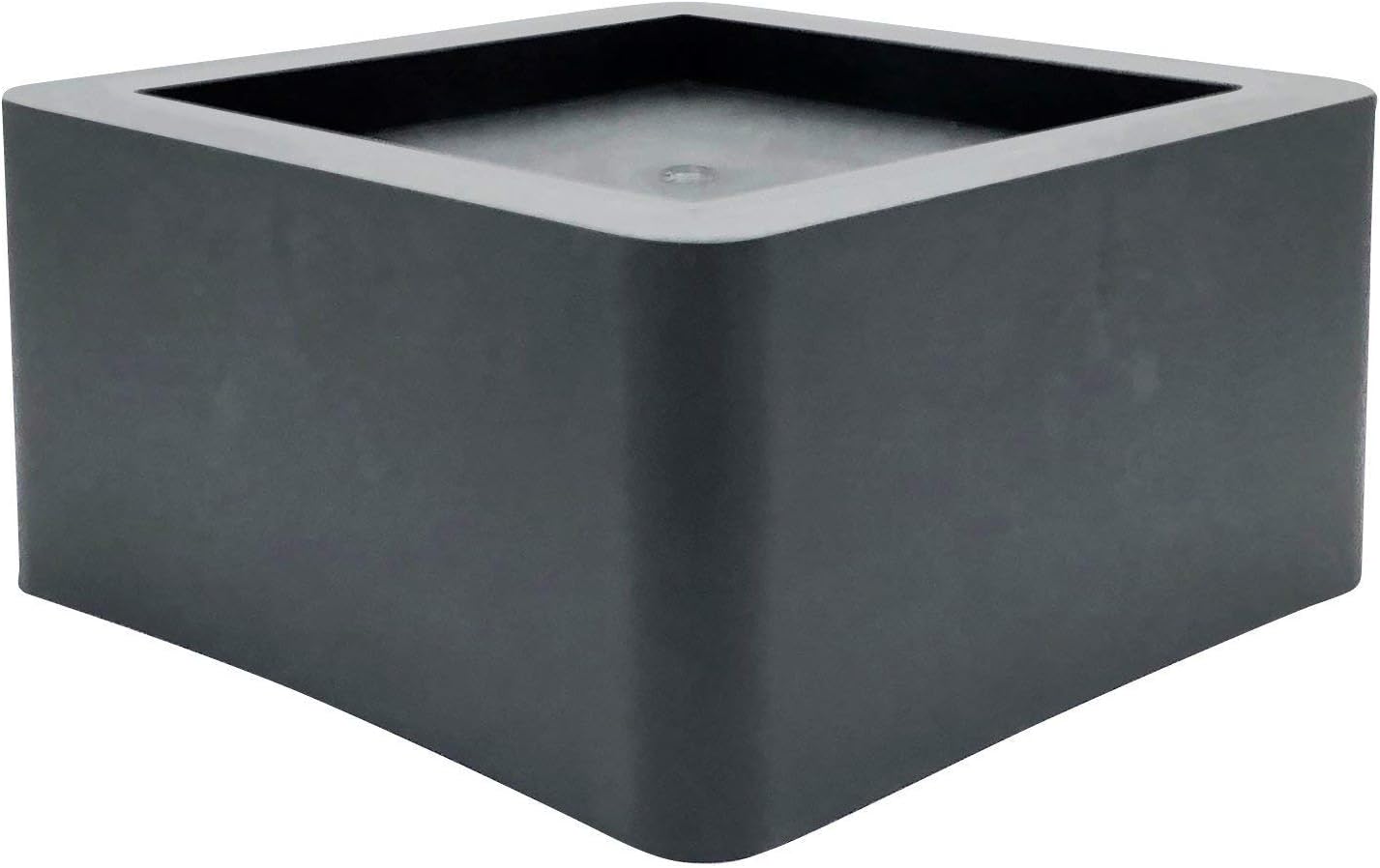 DuraCasa 3 Inch Bed Risers - Fits Huge 5.5 Inch Bed or Furniture Post, Creates an Additional 3 Inches of Height or Storage! Heavy-Duty Table, Chair, Desk or Sofa Riser (4, 3 Inch Black)