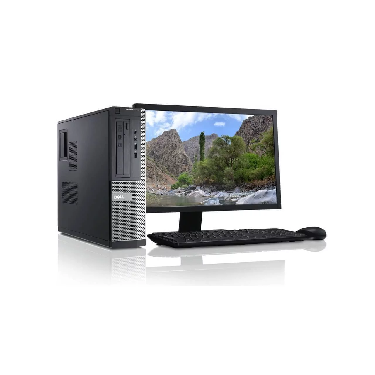 Dell PC Computer 7010 Desktop CORE i5 16GB 500GB HD Windows 10 w/ 22" LCD - Used