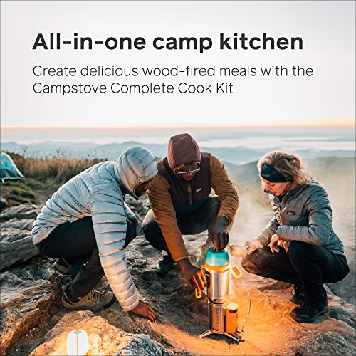 BioLite Campstove Campingkocher mit 2 Holzbrennern, Stromerzeugung und USB-Aufladung