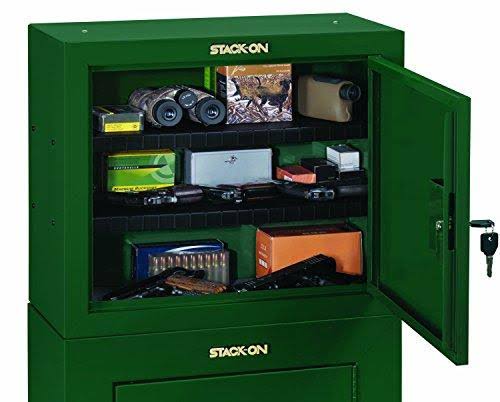 Stack-On Pistol / Ammo Security Cabinet, Black