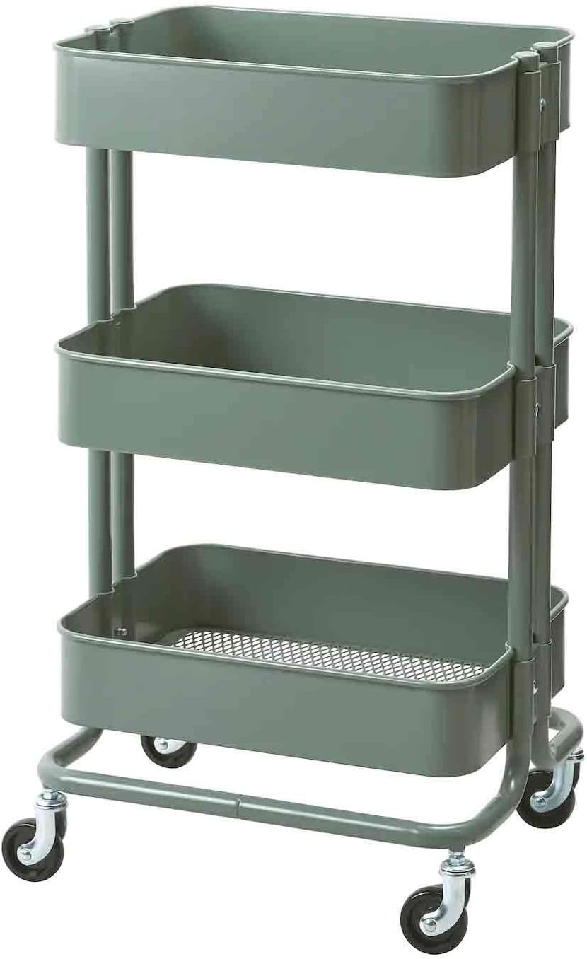 IKEA Raskog Home Kitchen Storage Utility cart (Grey-Green)