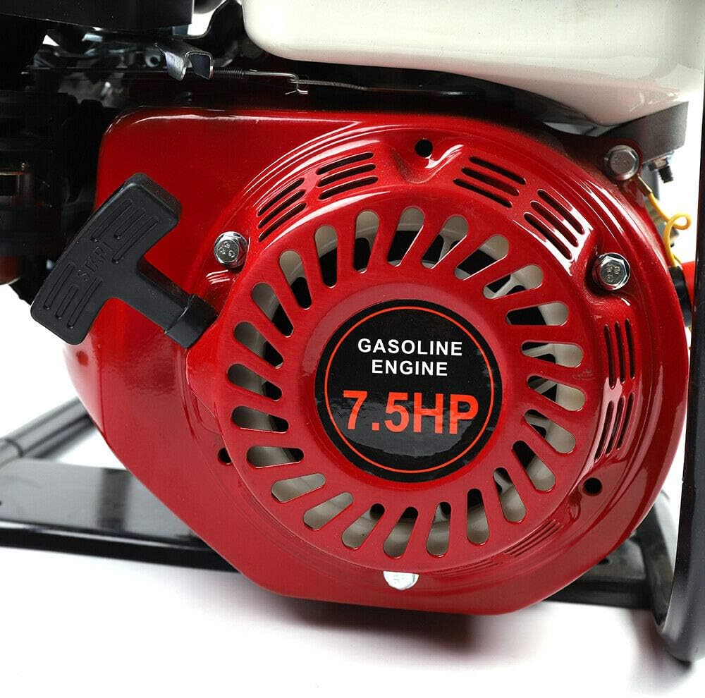 DNYSYSJ Gasoline Water Pump, Gas-Powered Water Transfer Pump 3 Inch 210CC 7.5 HP Heavy Duty Semi-Trash Clean Water Pump Gasoline Engine for Pool Water Remove, lawn garden Irrigate