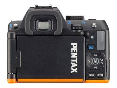 Pentax K-s2 Dslr Camera with 18-50mm u0026 50-200mm Lenses (Black/Orange)
