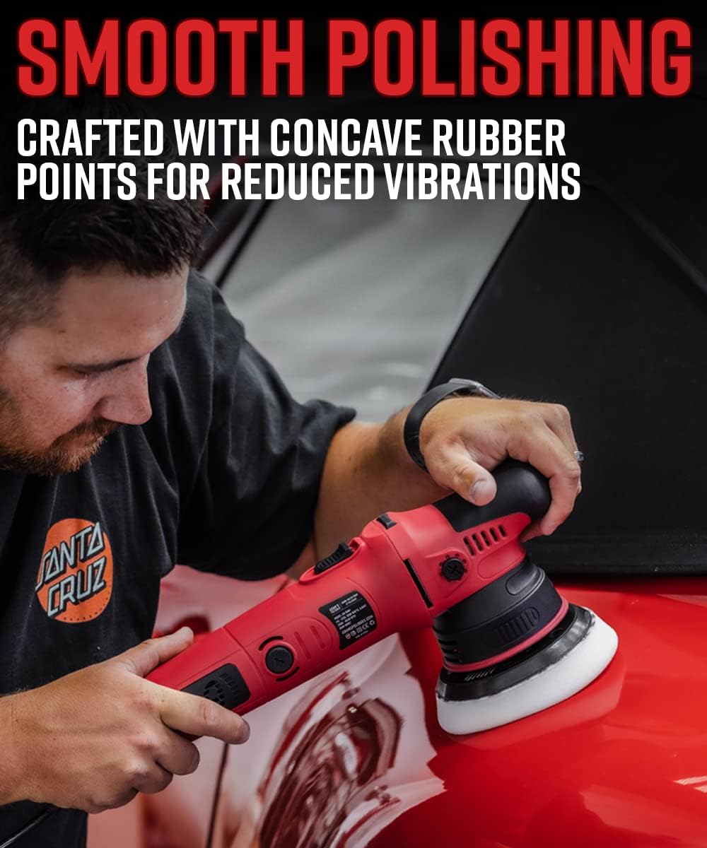 Adam's 9mm Dual Action Car Polisher - Buffer Car Scratch Remover for Car Detailing
