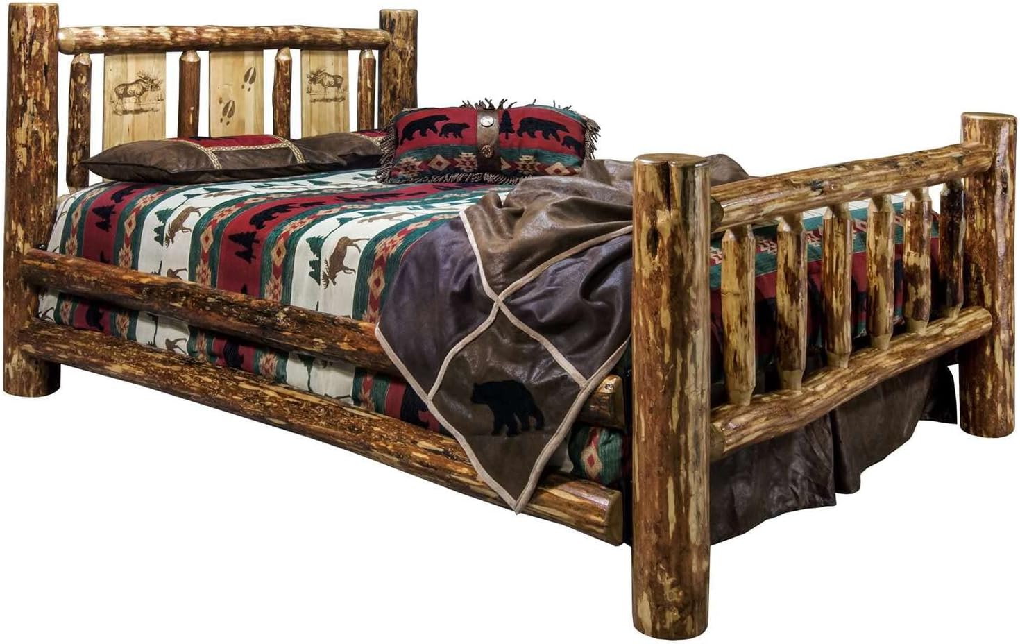Montana Woodworks Glacier Country Collection Twin Bed, Brown