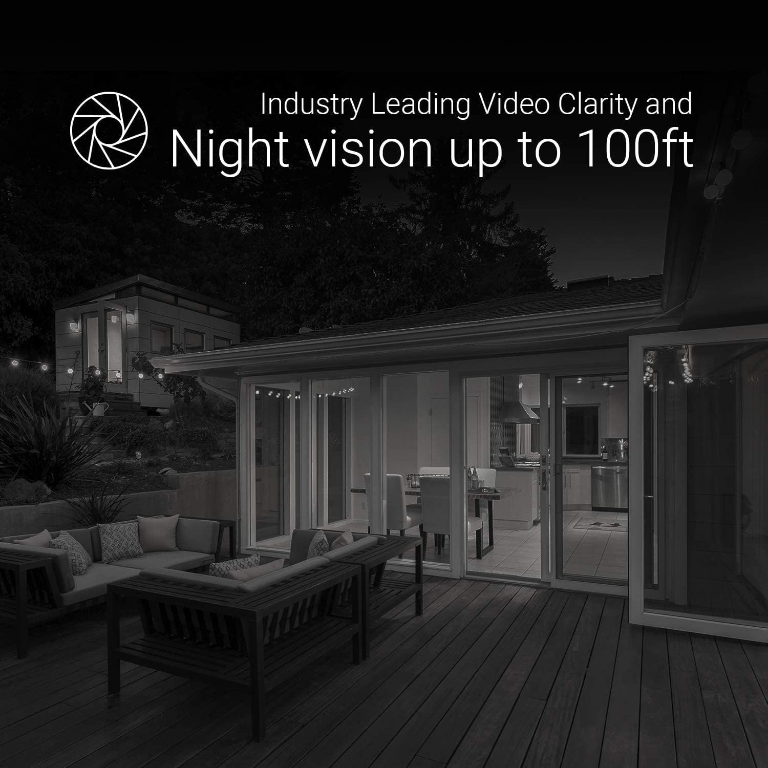 EZVIZ Security Camera Outdoor 1080P WiFi, 100ft Night Vision, Weatherproof, Smart Motion Detection Zone, 2.4GHz WiFi Only(C3WN, 3 Packs)