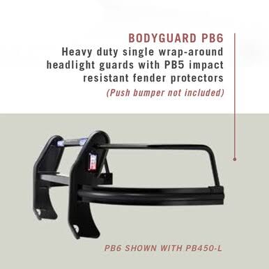 Setina LED Push Bumper PB-450-L Grill Guard for Police Cars SUVs Trucks u0026 Vans