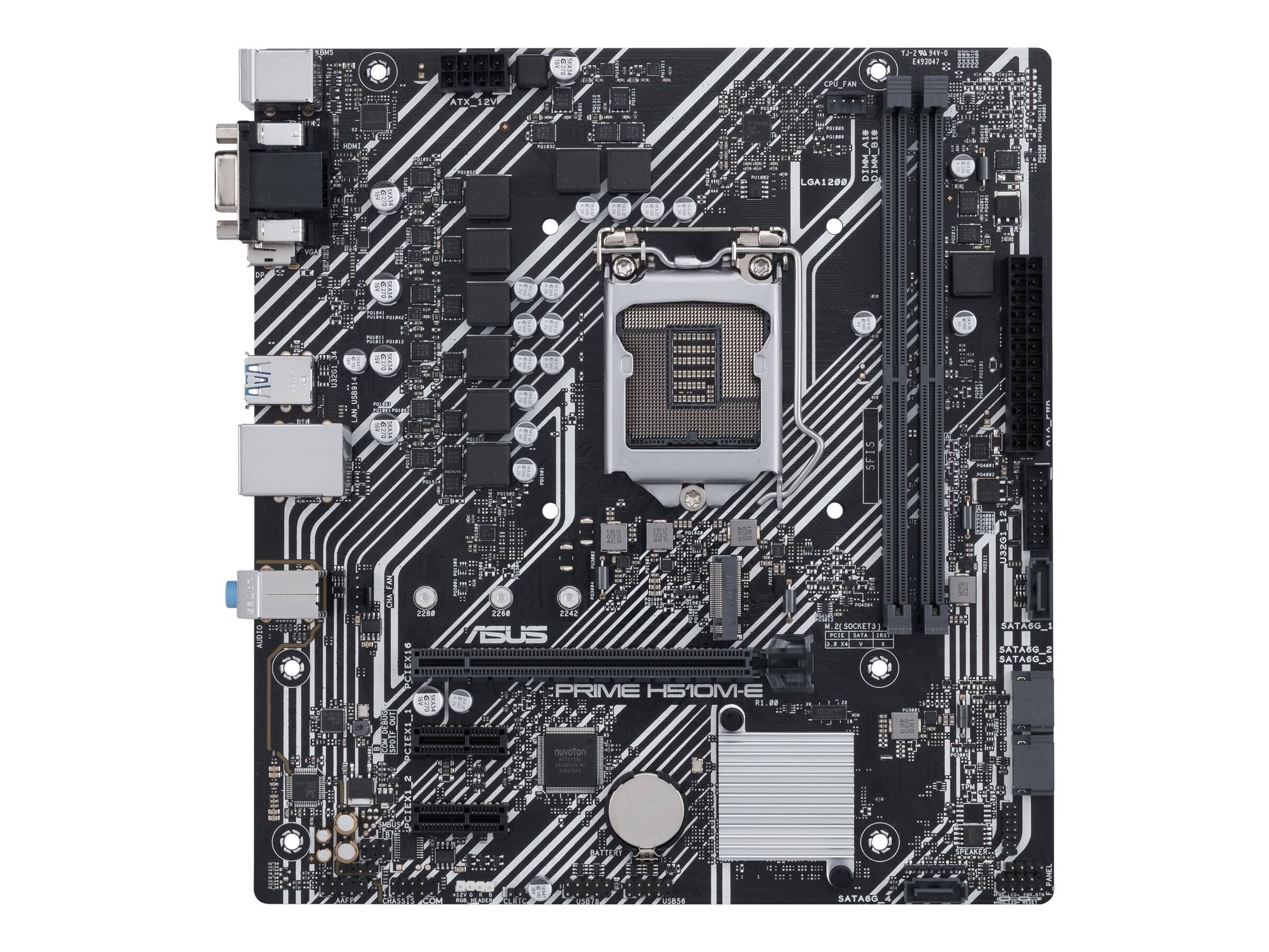 Asus Prime H510M-E Intel H510 LGA1200 Micro-ATX Motherboard