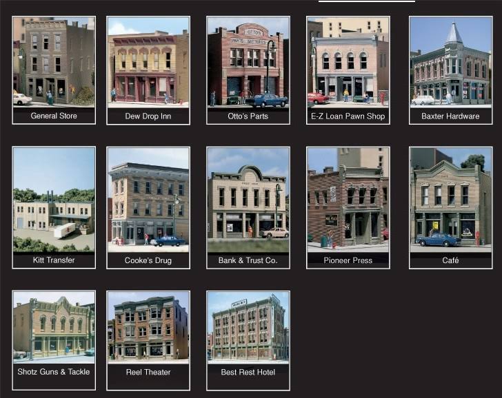 Town u0026 Factory Building Set - Kit - Scale: N | Woodland Scenics