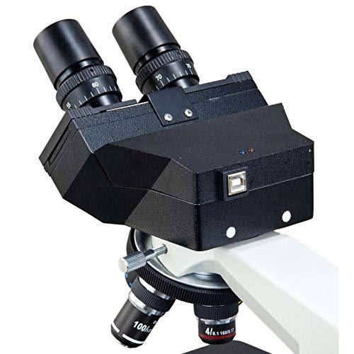 OMAX 40X-2000X Digital Binocular Phase Contrast Compound Microscope with Built-in 3.0MP USB and Interchangable Phase Contrast