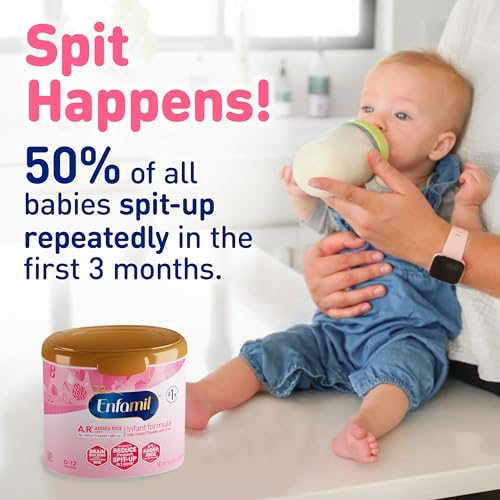 Enfamil A.R. Baby Formula, Added Rice Starch Formula to Reduce Reflux & Spit-Up, DHA for Brain Development, Probiotics to Support Digestive & Immune Health, Baby Milk, 30.4 Oz Box, 4 Count