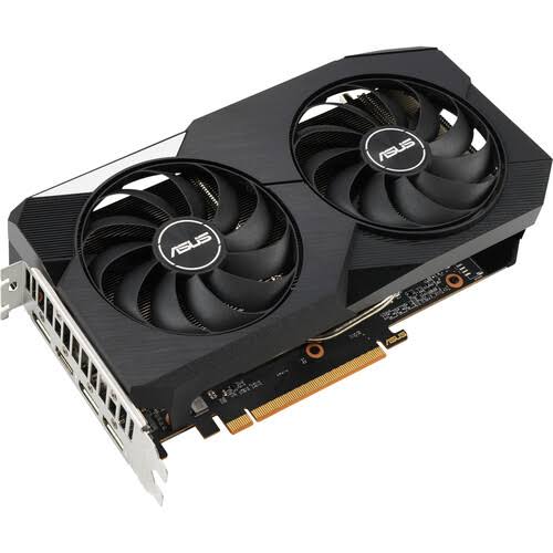 ASUS DUAL-RX6600-8G - Graphics card - Radeon RX 6600 - 8 GB GDDR6 - PCIe 4.0 - HDMI, 3 x DisplayPort