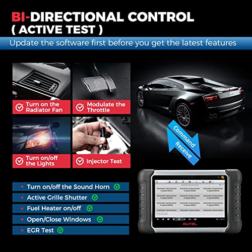 Autel MaxiCOM MK808S-TS Scanner, 2024 Complete TPMS Check/Activate/Relearn Tool, Same as MX808S-TS MK808Z-TS, 28+Service, BT Full System Scan,Bidirectional, FCA AutoAuth,Upgrade of MK808BT PRO MK808S