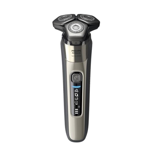 Philips Norelco 9400 Rechargeable Wet/Dry Electric Shaver with SenseIQ and Comfort Glide Ring Technology, Silver, S9502/83