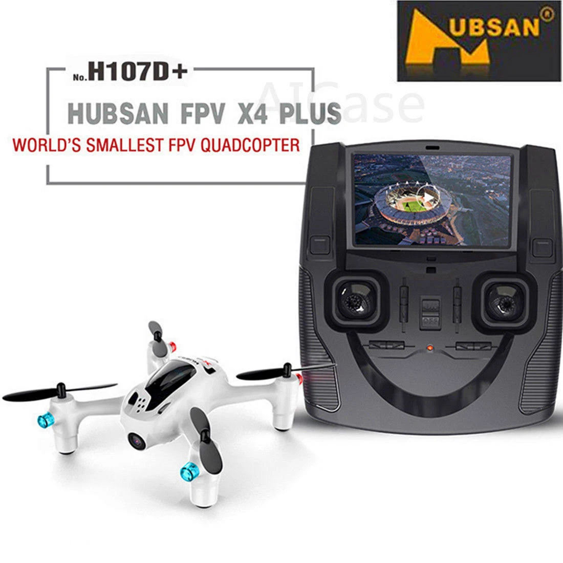 Hubsan X4 H107d+ FPV X4 Plus RTF Quadcopter 720p HD Camera 6-Axle Gyro RC H