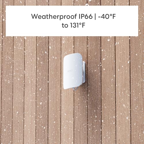Introducing Amazon eero Outdoor 7 dual-band mesh wifi router - Weatherproof rating of IP66, Coverage up to 15,000 sq. ft. outdoors, 1-pack, Includes 30W PoE+ adapter, 2024 release