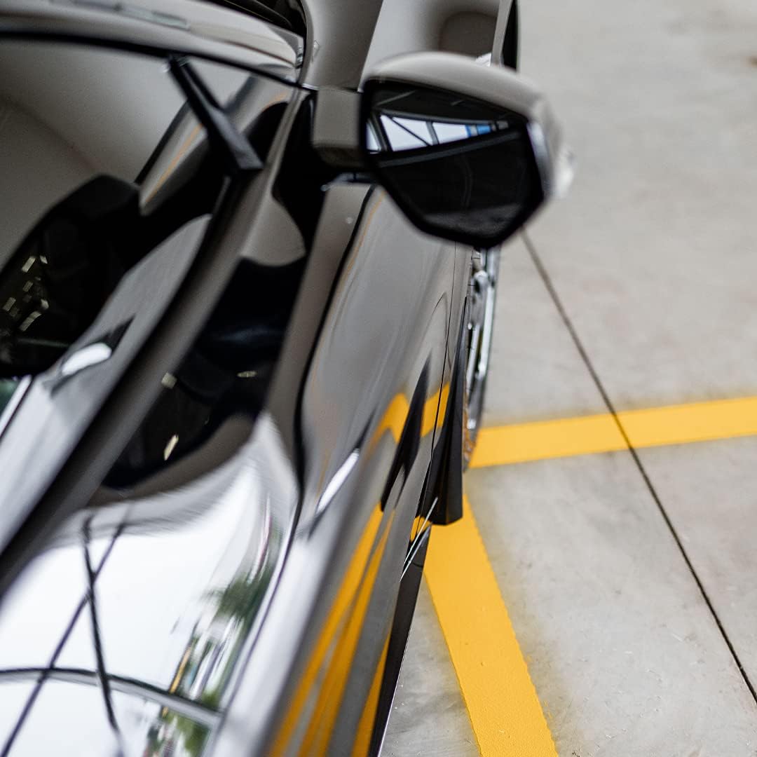 ACS Composite C8 Corvette Rock Guards Splash Guards Mud Flaps | Painted Carbon Flash Black | Fits 2020+ Z51 & Non-Z51