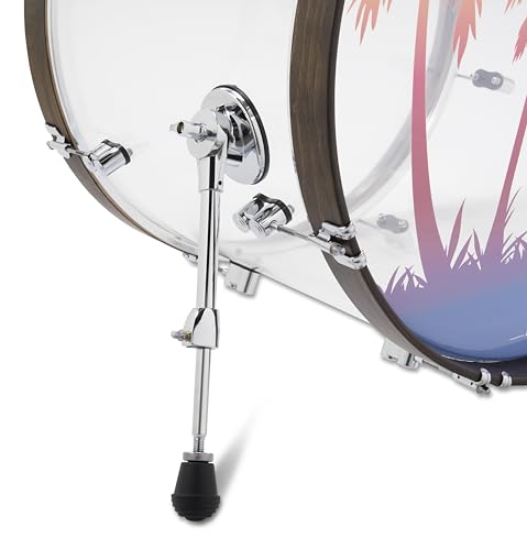 PDP By DW PDP 25th Anniversary 4-Piece Clear Acrylic with Walnut Stain Hoops Drum Set Shell Pack (PDLT221425TH)