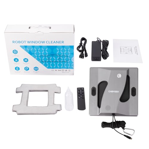 CL4 Window Cleaner Robot with 4 Spray Nozzles 6000Pa Window Cleaning Washer Robot with 5.0 Al Intelligent Navigation 65dB Low Noise Glass Cleaning Robot for Framed/Frameless Surface