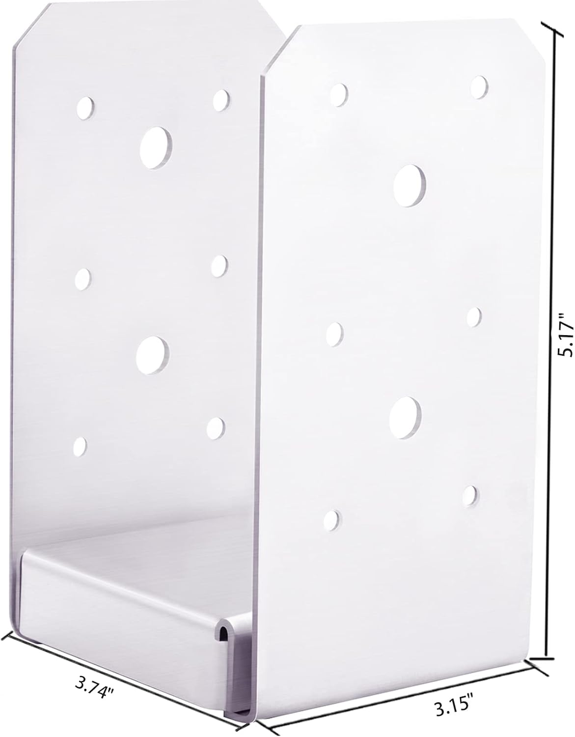 SPACEEUP Post Base 4"x4" Post Anchor 3pcs Adjustable Post Base Stainless Steel Concrete Post Anchor for Pavilion Deck Railing Support Decorative Anchor Plate