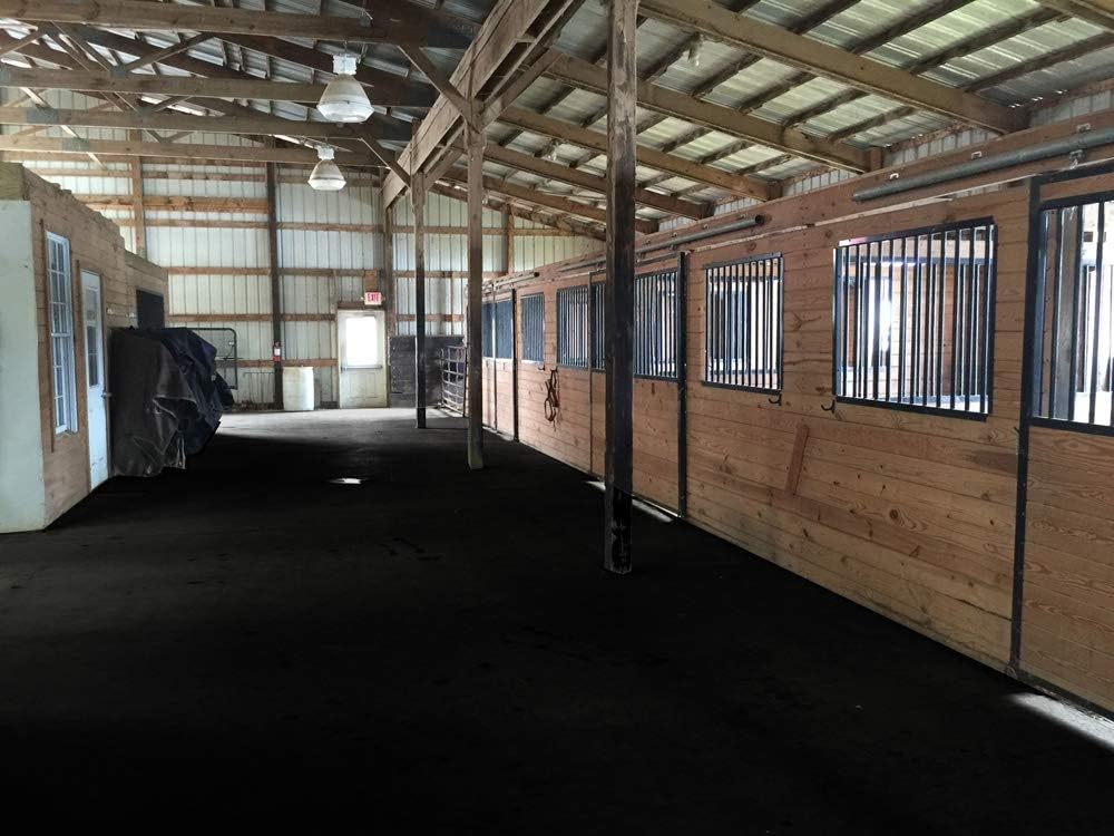 American Floor Mats - Horse/Stable Mats - Heavy Duty Stall Mats - Thick, Durable Rubber Flooring Solid Black 1/2 Thick - 3' x 4' Mat