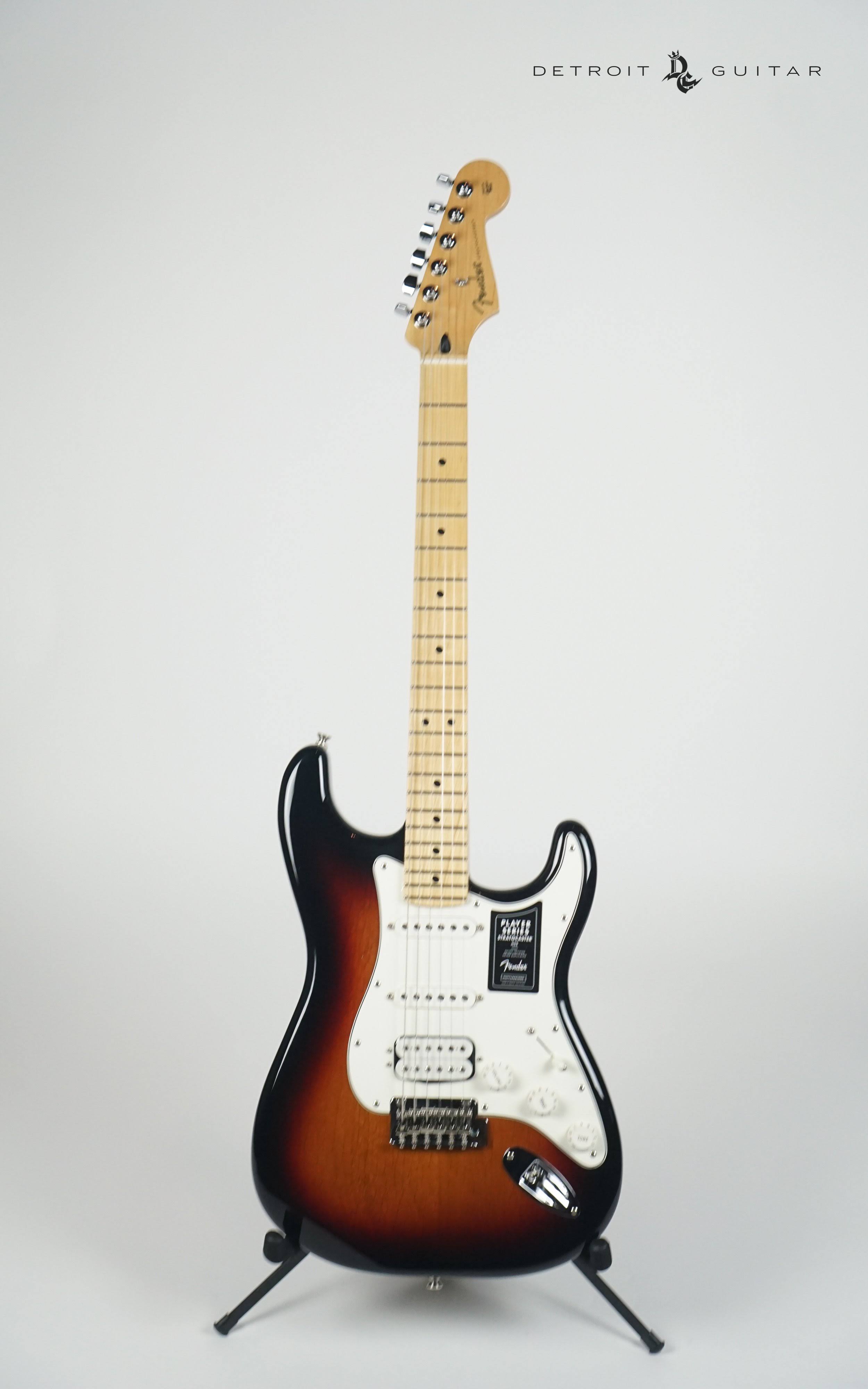 Fender Player Series Stratocaster HSS - 3-tone Sunburst with Maple Fingerboard Guitar