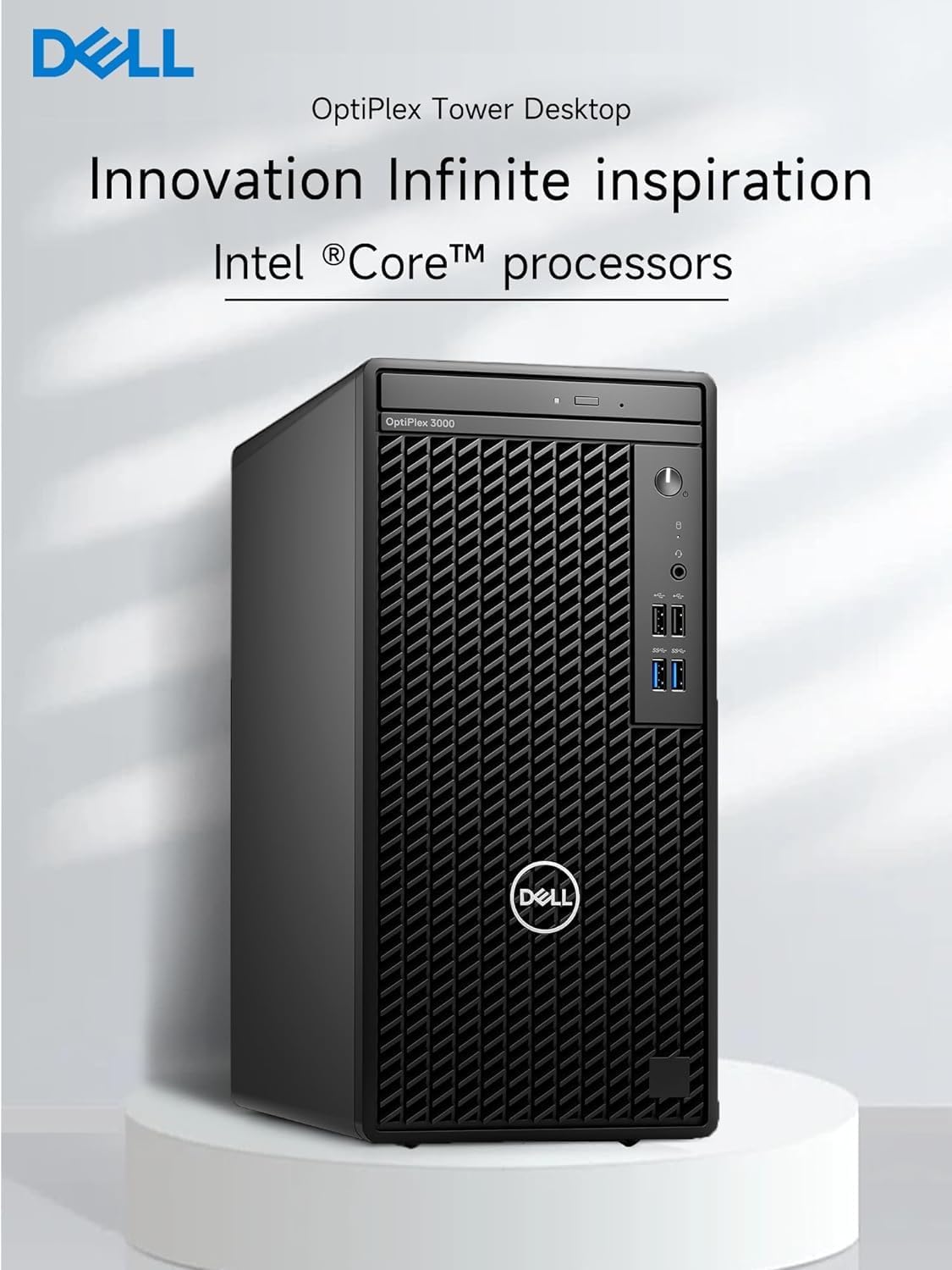 Dell Optiplex 3000 Tower Desktop | 12th Gen Intel Core i5-12500 Processor | Windows 11 Pro | HDMI+Display Port Support 4K | WiFi | Bluetooth | DVD-RW (32GB RAM | 512GB SSD + 1TB HDD)