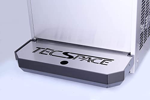 TECSPACE 110V Commercial Slushy Machine,15/30/45L Stainless Steel Margarita Smoothie Frozen Drink Maker for Ice Juice Tea Coffee Making, Sliver (2 Tan