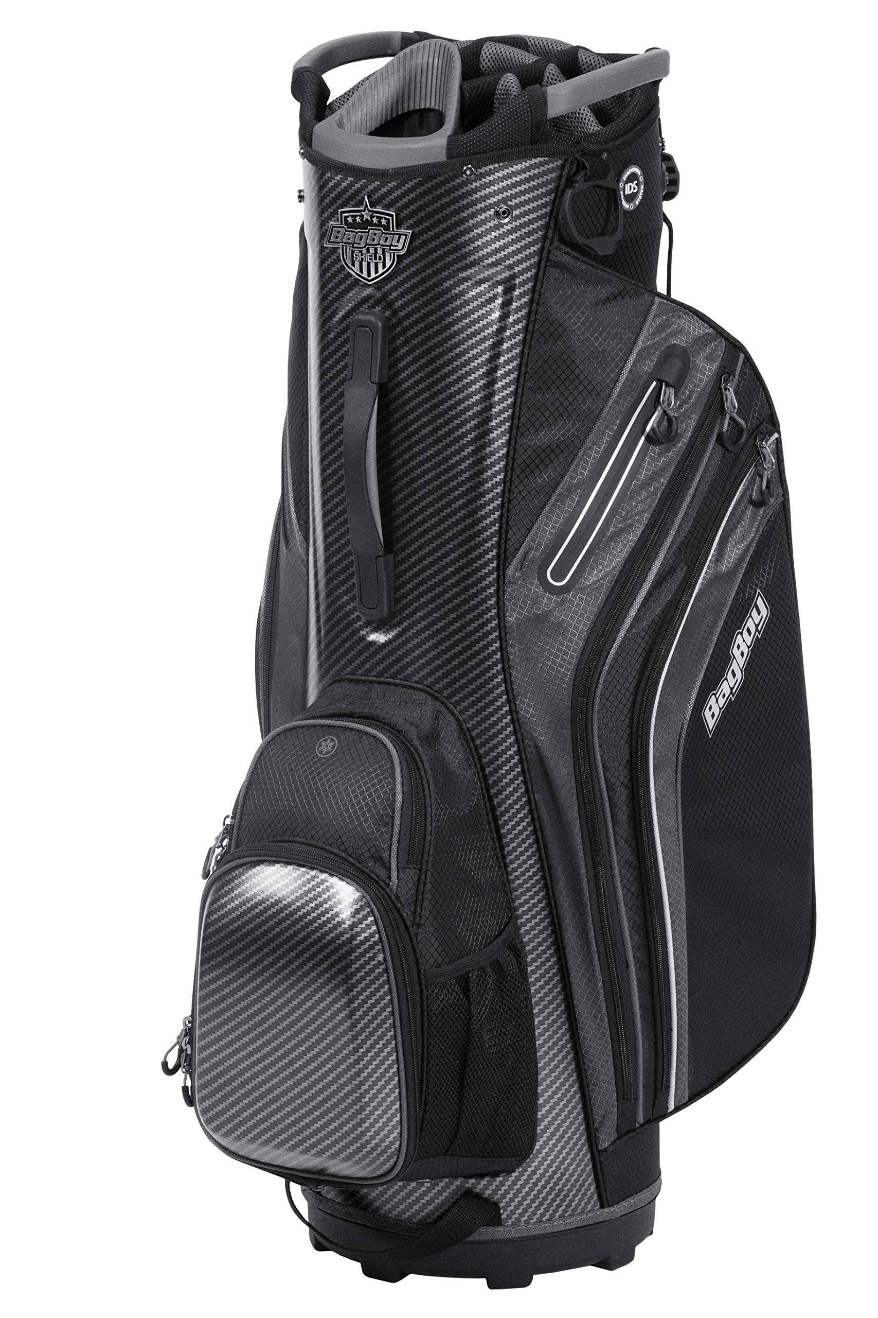 Bag Boy Shield Golf Cart Bag, Carbon Fiber/Black/Charcoal