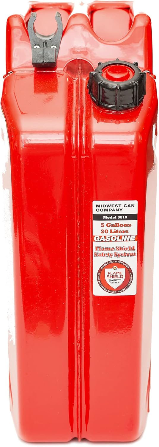 Midwest Can 5-Gal Metal Gas Can w/Spout (4 Pack)
