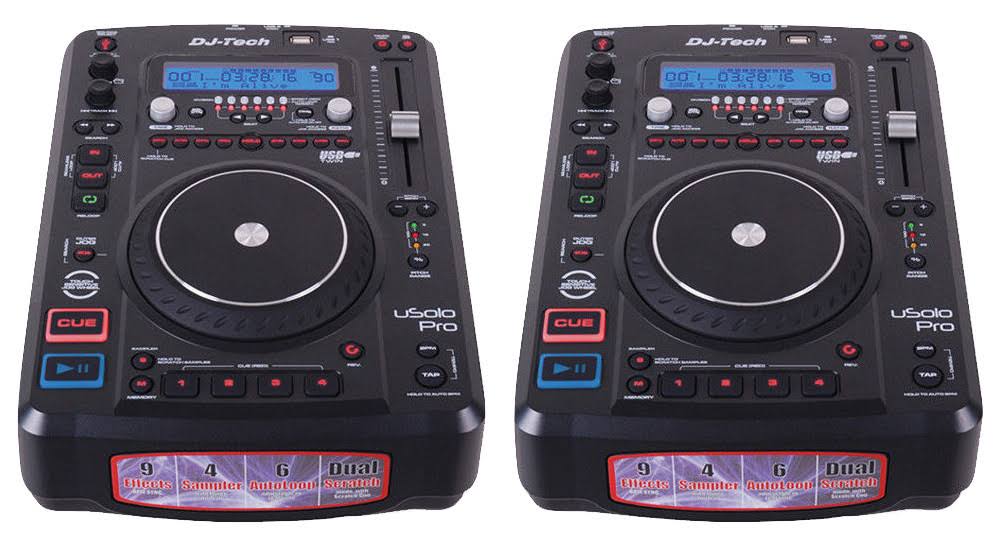 DJ Tech USOLOPRO Professional USB Media Player w/ Effects u0026 Sampler