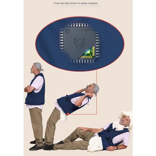 YXYMOTEFLY Anti-fall Airbag Vest For The Elderly Unisex-Adult Adventure Motorcycle Airbag Jacket With Head/neck/tail Airbags